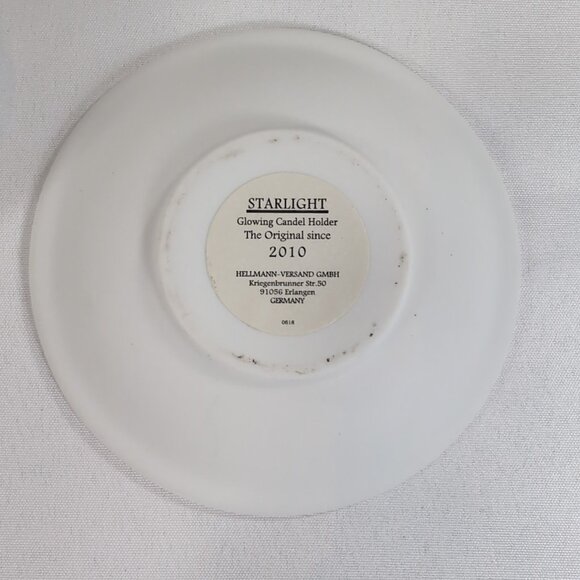 Starlight Hellmann-Versand Bisque Lithopane White Christmas 2010 Candle Holder - Picture 11 of 14